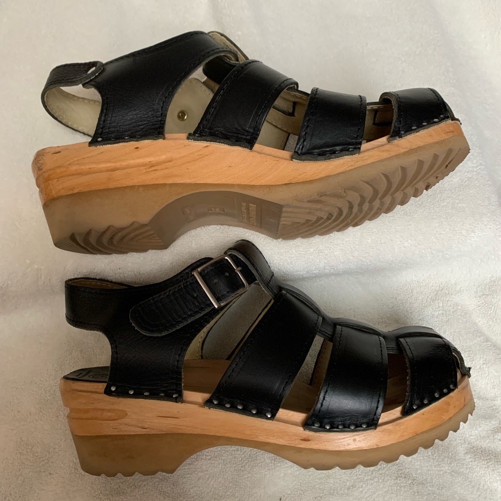 Black Troentorp Homer Clog Sandals EU 39 Like New